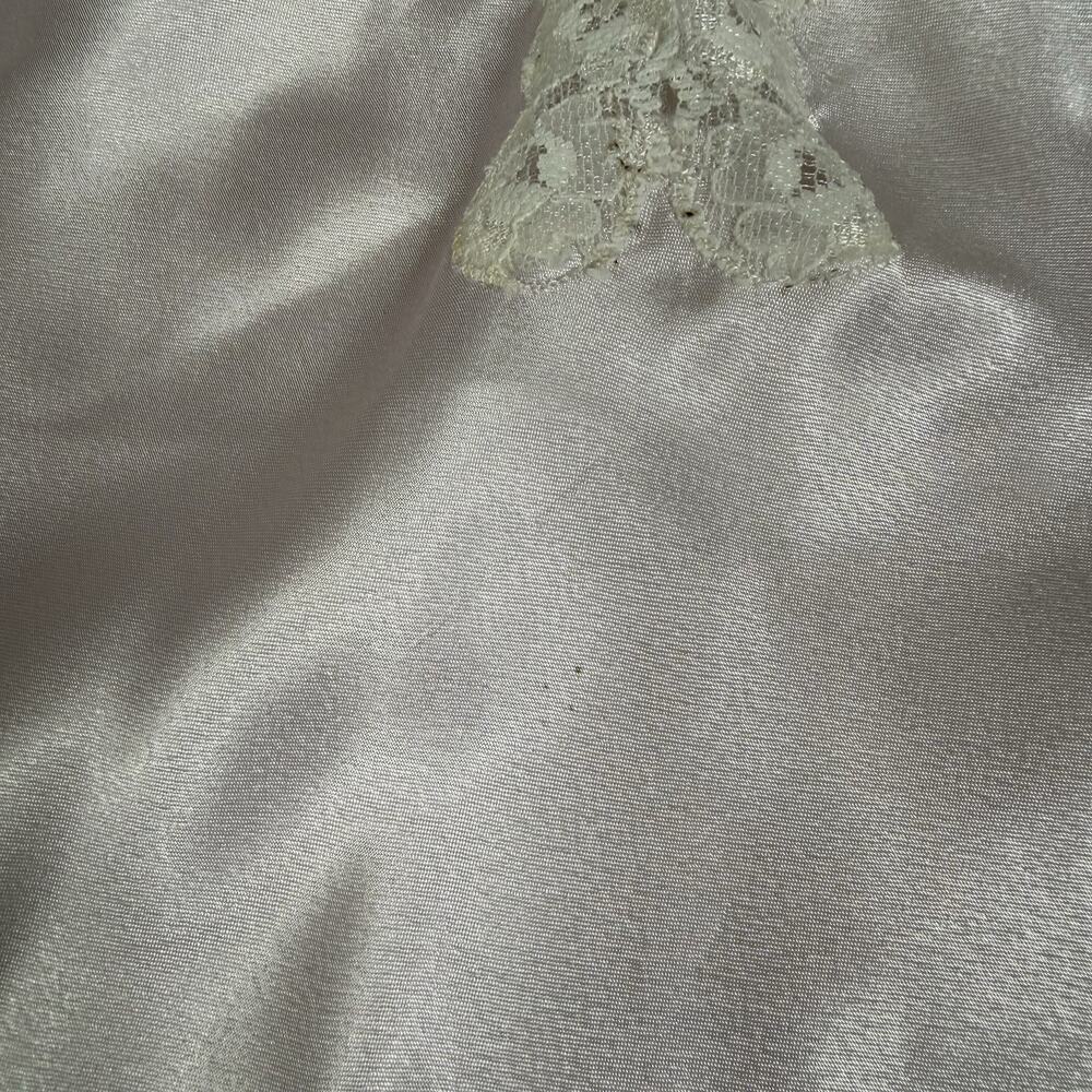 Vintage Lindsey Blake Pink Camisole Large Satin Lace Floral Embroidery Beaded - Picture 2 of 11
